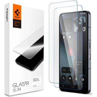 Spigen Стъклен Протектор за Nothing Phone 3, Spigen Glas. Tr Slim 2бр. , Прозрачен (AGL10208)