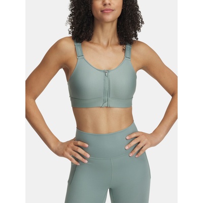 Under Armour Дамски сутиен Under Armour UA Infinity High Zip 2.0 Bra Under Armour | Zelen | ЖЕНИ | XS D-DD