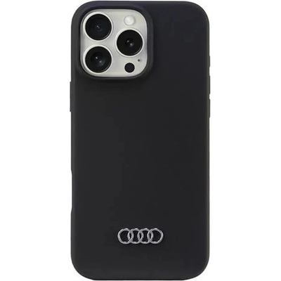 Audi Silicone Case iPhone 16 Pro Max 6.9" черен/черен твърд калъф AU-LSRIP16PM-Q3/D1-BK (6955250227995)