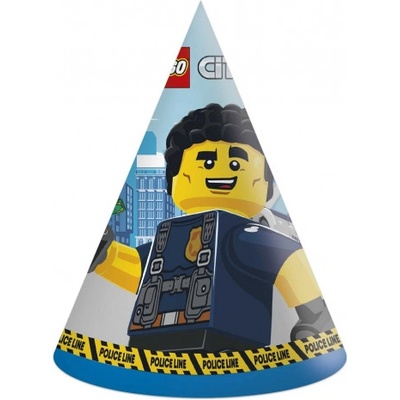 Godan Papierové klobúčiky "Lego City" - 6ks