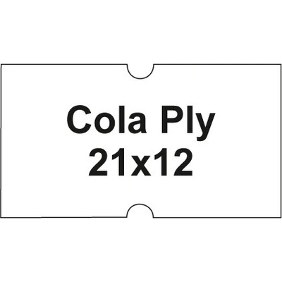 Cenovkové etikety Cola PLY 21x12 červené