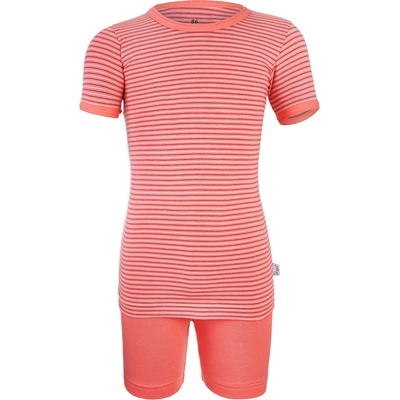 Little Angel Pyžamo KR Outlast® pruh tm.coral tm.coral