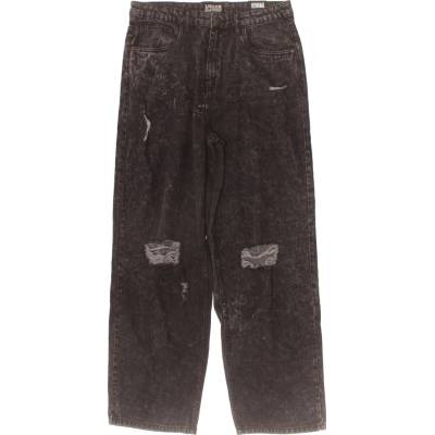 URBAN CLASSICS Dámské džíny seprané s dírami volné šedé