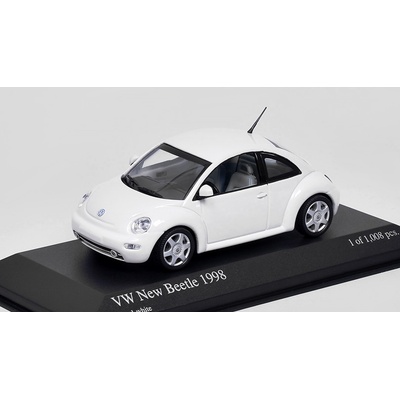 Minichamps Volkswagen New Beetle 1998 bílá 1:43