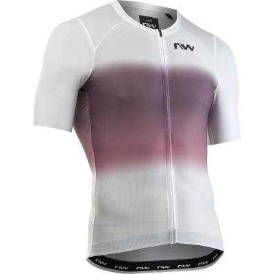 Northwave Мъжка фланелка с къс ръкав за колоездене Northwave Blade Air Jersey Short Sleeve Cycling jersey - White / Dusty Malva (056-3720-0614)