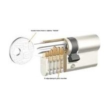 DormakabaKABA E-AP 2000, oboustranná, 45/45 mm mosaz poniklovaná