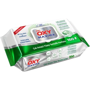  Mr. oxy maxima, мокри кърпички за повърхности, Сапун, 100 бр