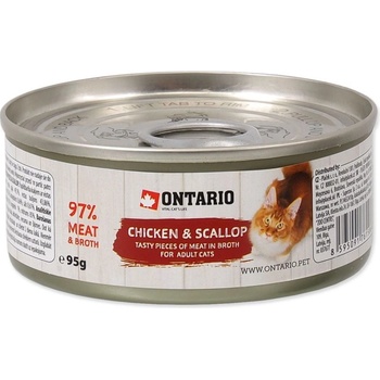 Ontario Cat Chicken Pieces Scallop 12 x 95 g