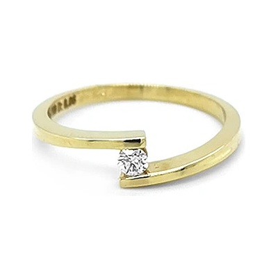 Beny Jewellery zlatý zásnubní s Diamantem 2011297