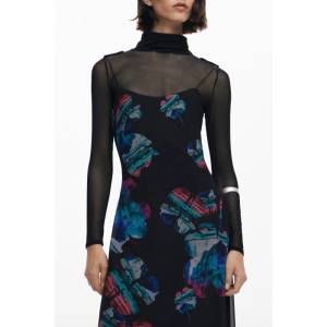 Desigual Дълга рокля за жени desigual, Размер s, Цвят Черен (25wwvk03_ne2000)