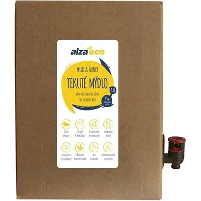 AlzaEco tekuté mydlo Milk & Honey 3 l