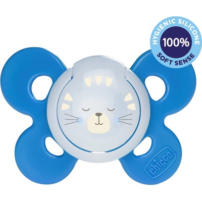 Chicco culík Physio Comfort silikón fluoreskujúci 1ks modrá