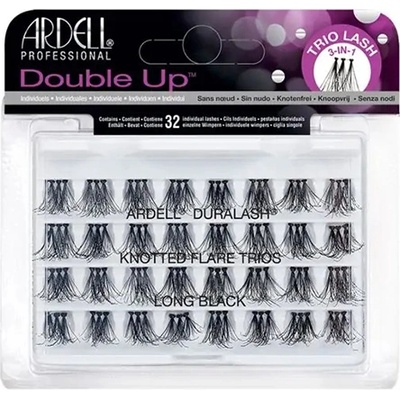 Ardell Double Up Knotted Trio Lash Long Black изкуствени мигли на снопчета за жени 1 бр