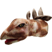 Dino Maňásek na ruku hlava Stegosaurus Large Heads 40 cm