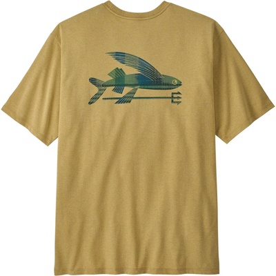 Patagonia Мъжка тениска Patagonia Flying Fish Responsibili-Tee T-shirt - Limestone Yellow: Heritage Fitz (216-2906-0612)