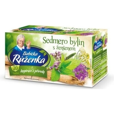Babička Ruženka čaj sedmoro bylín s ženšenom 20 x 2 g