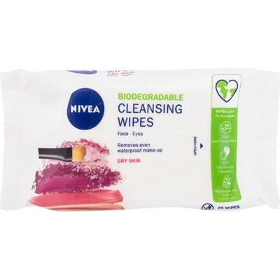 Nivea Zklidňující pleťové ubrousky pro suchou a citlivou pleť 25 ks