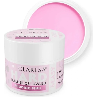 Claresa Hard Easy Builder Uv Led gél na nechty pudding pink 12g