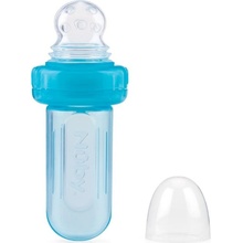 Nuby kŕmitko silikónové Easy squeezy feeder modrá