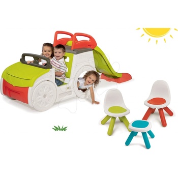 Smoby set prolézačka Adventure Car a stůl Piknik