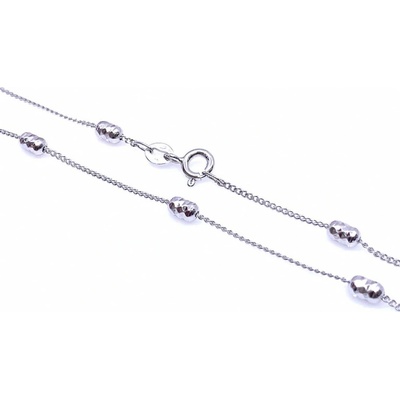 Jan Kos jewellery Stříbrný řetízek zdobený 12113343