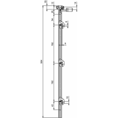 Lehmann Tyč SVS3 TYP 4 1+3 výška 579 mm