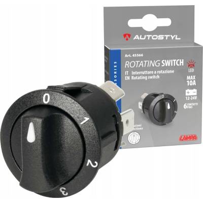Prepínač 3- polohy 20A 12/24V Lampa