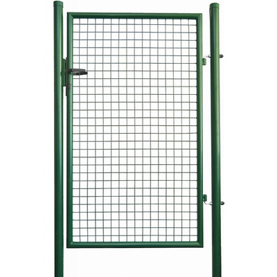 Záhradná bránka, šírka 100 cm, výška 100 cm, okrúhle profily, dózický zámok, machová zelená