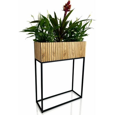 Fiorino Stojan na květiny Loft dub 62 x 22 x 80 cm