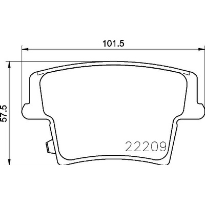 Sada brzdových platničiek kotúčovej brzdy BREMBO P 11 040