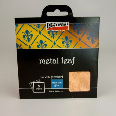 Metalické plátky 140x140mm - copper