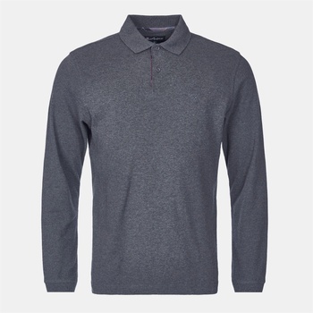 Barbour Блуза с яка Barbour Mens Essentials Long Sleeve Polo Shirt - Slate Marl GY73