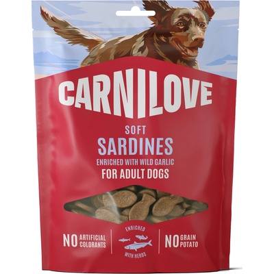 CARNILOVE Dog SOFT Snack Sardines enriched with Wild garlic 200 g