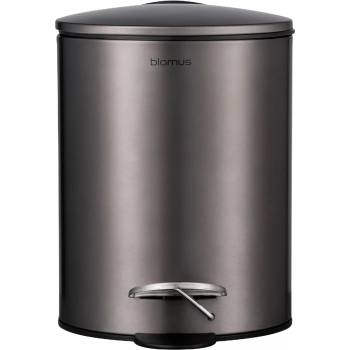 blomus Кошче за отпадъци с педал TUBO 3 л, сив металик, стомана, Blomus (BM65812)
