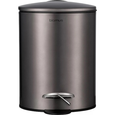 blomus Кошче за отпадъци с педал TUBO 3 л, сив металик, стомана, Blomus (BM65812)