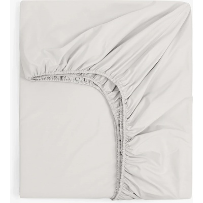 Дилиос Долен чаршаф с ластик за единично легло 100/200 см светлосиво перкал