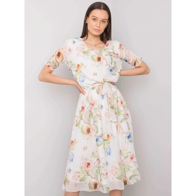 Dámske kvetinové šaty LK-SK-507606.05P white
