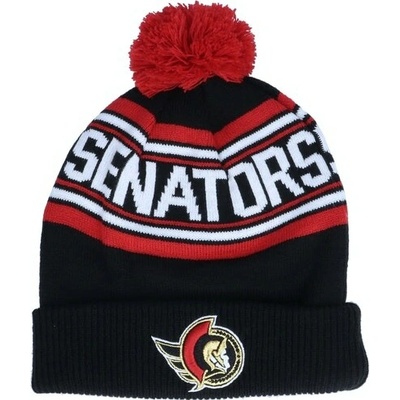 Outerstuff dětská zimní čepice Ottawa Senators Wordmark Cuffed Pom