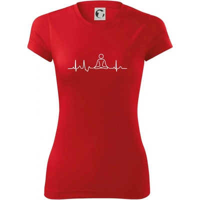 Ekg yoga Dámské Fantasy sportovní dresovina Červená