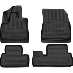 CarMart 3D Гумени стелки за CITROEN Berlingo III / PEUGEOT Partner III / OPEL Combo E, / TOYOTA Proace City Verso (2018+) - 5 passengers 4 pcs