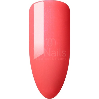 X Nails barevný UV gel Metallic Line SHIMMER CORAL RED 5 ml