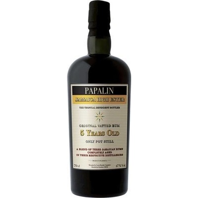 Papalin Jamaica 5y High Ester 47% 0,7 l (holá láhev)