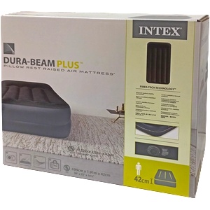Intex Надуваем матрак за гости с компресор 191x99x42 см INTEX 64122
