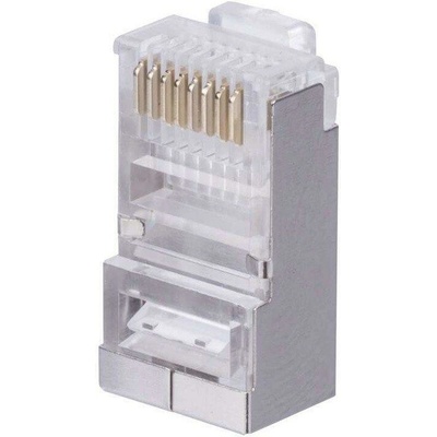 Solarix KRJS45/5SLD Konektor RJ45 CAT5E STP 8p8c stíněný neskládaný na drát KRJS45/5SLD