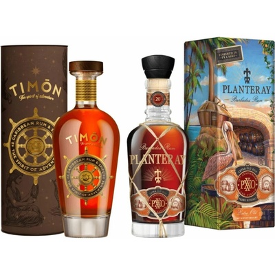 Timon The Spirit Of Adventure 40% 0,7 l a Planteray PXXO 20th Anniversary 40% 0,7 l (set)