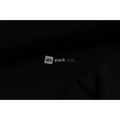 de-park Počesaná teplákovina silná - black