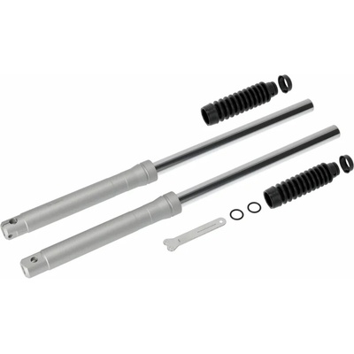 Predná vidlica 16" SWH, STRIEBORNÉ (bubnová brzda), sada (MZA) - Simson S50, S51, S51E, S70, S70E, S53, S83
