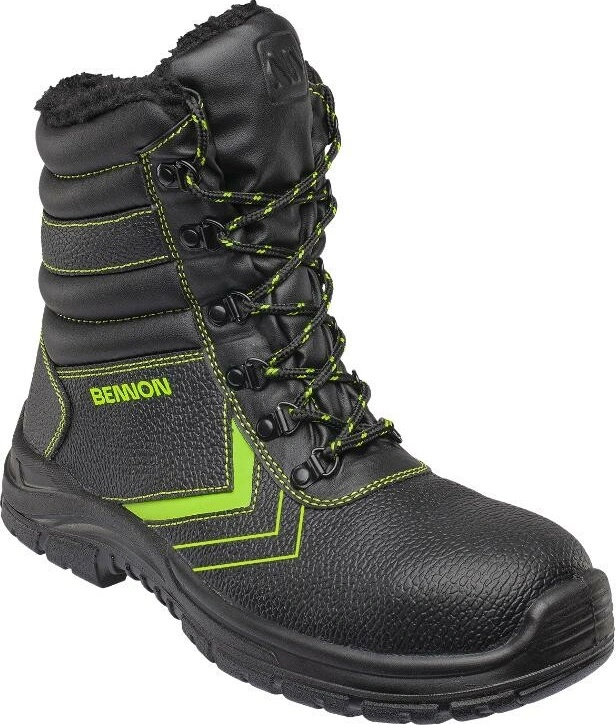Bennon basic S3 Winter Boot čierna/zelená 35