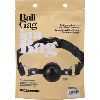 Doc Johnson in a Bag Ball Gag Black