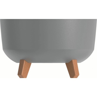 PROSPERPLAST Květináč GRACIA STANDARD světle šedý 23,5cm
